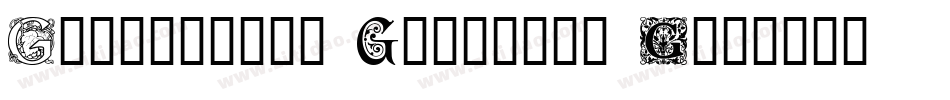 Ornamental Initials X字体转换